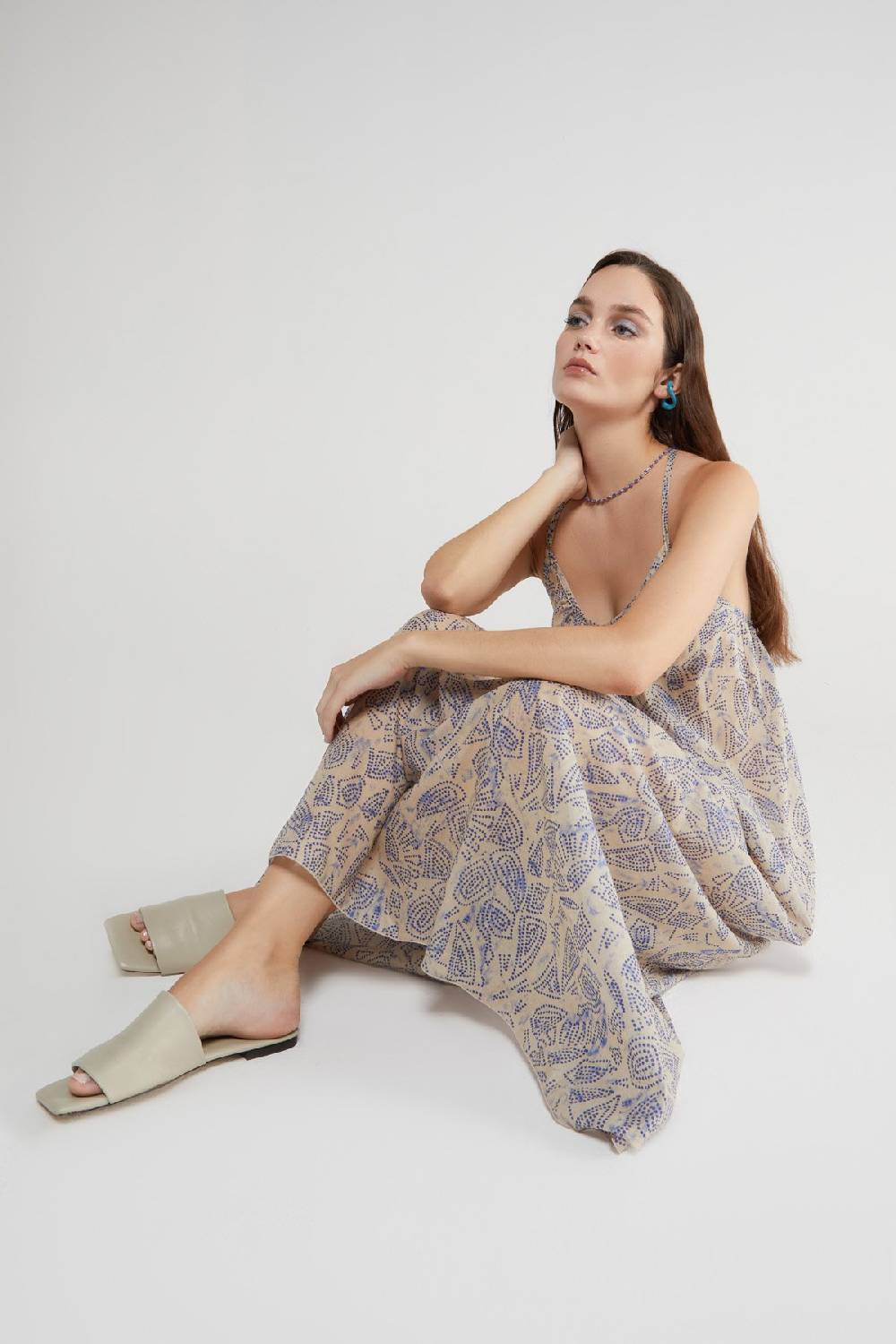 ottod'Ame Cotton long dress Affare Del Giorno