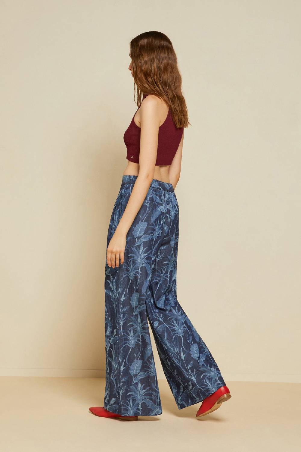 ottod'Ame Cotton palazzo trousers Presa