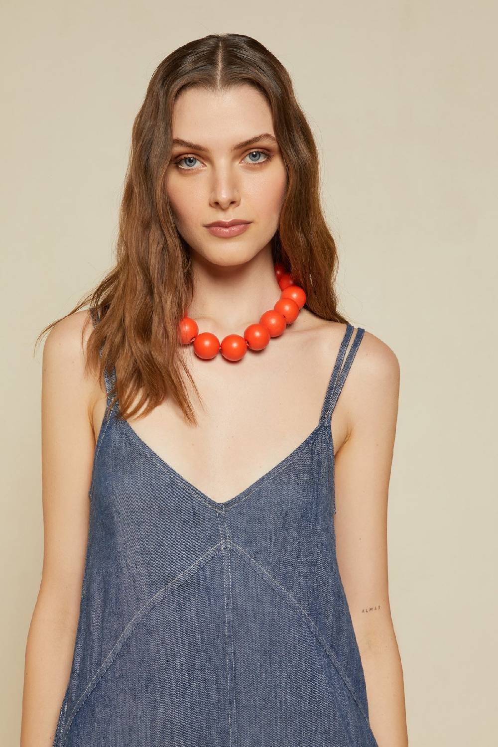 ottod'Ame Linen blend long dress Sconto