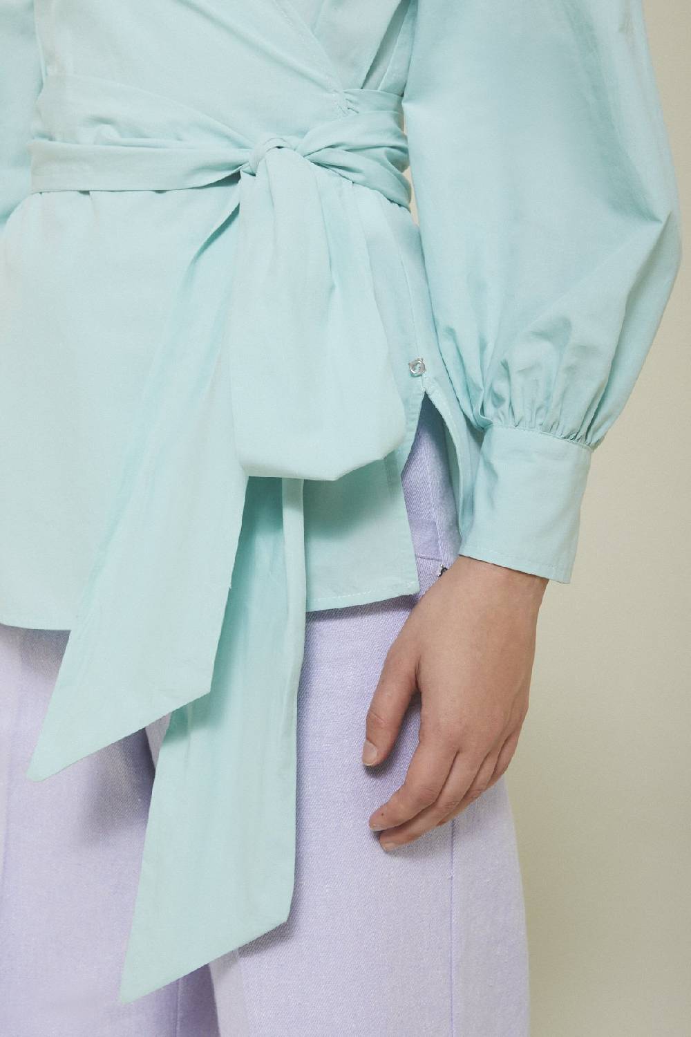 ottod'Ame Poplin sweater with sash Outlet