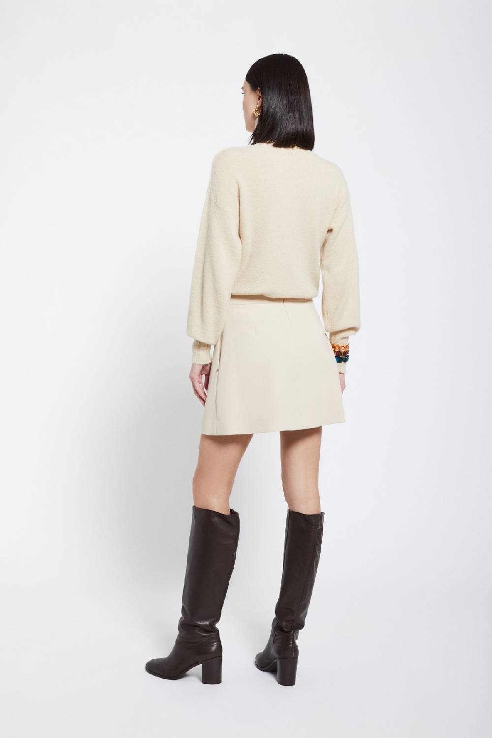 ottod'Ame Solid mini skirt Prezzo di fabbrica