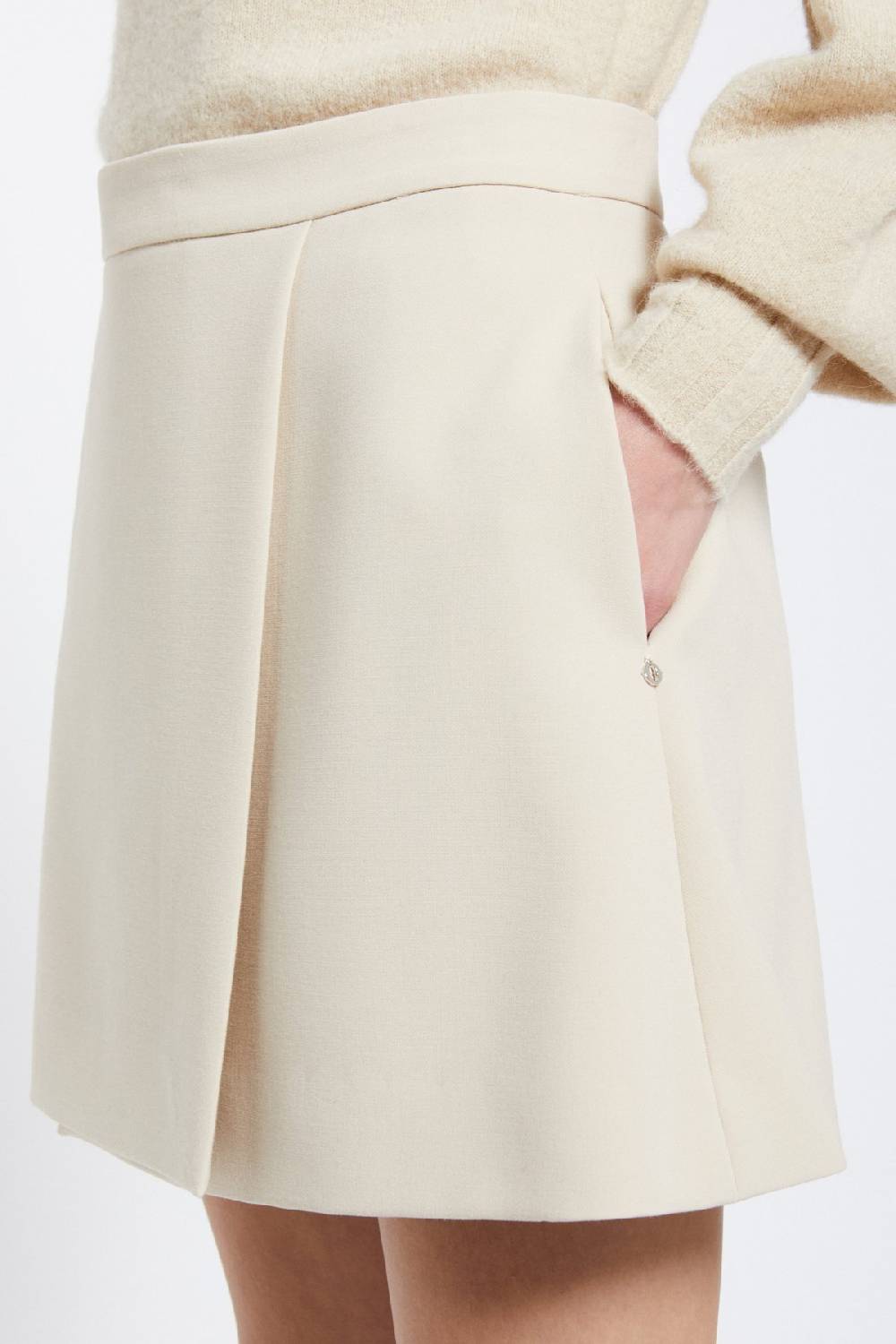 ottod'Ame Solid mini skirt Prezzo di fabbrica