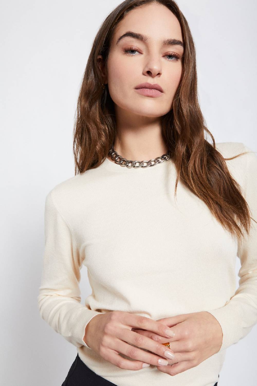 ottod'Ame Jumper with rounded neck Grande vendita