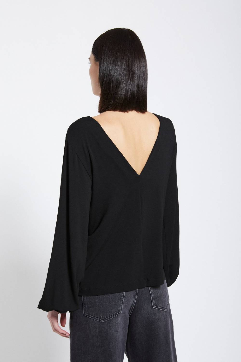 ottod'Ame Viscose blouse with flared sleeves Shopping online