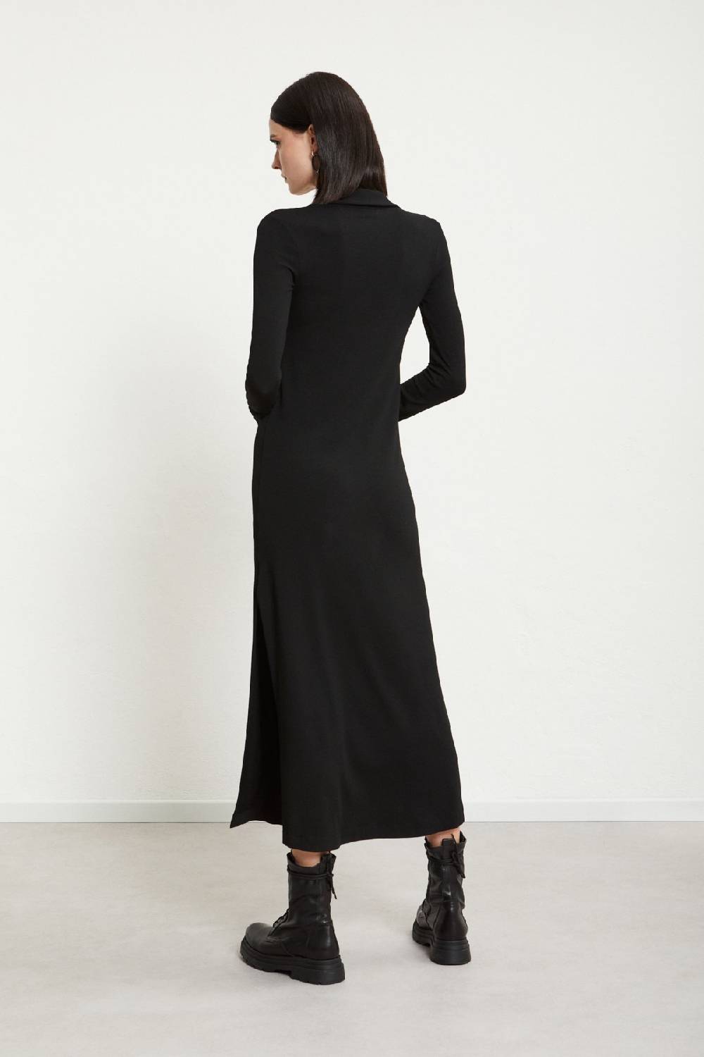 ottod'Ame Viscose long dress with slits Offerta esclusiva
