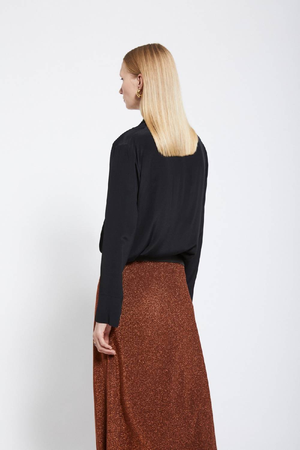 ottod'Ame Silk-blend blouse Offerta natalizia