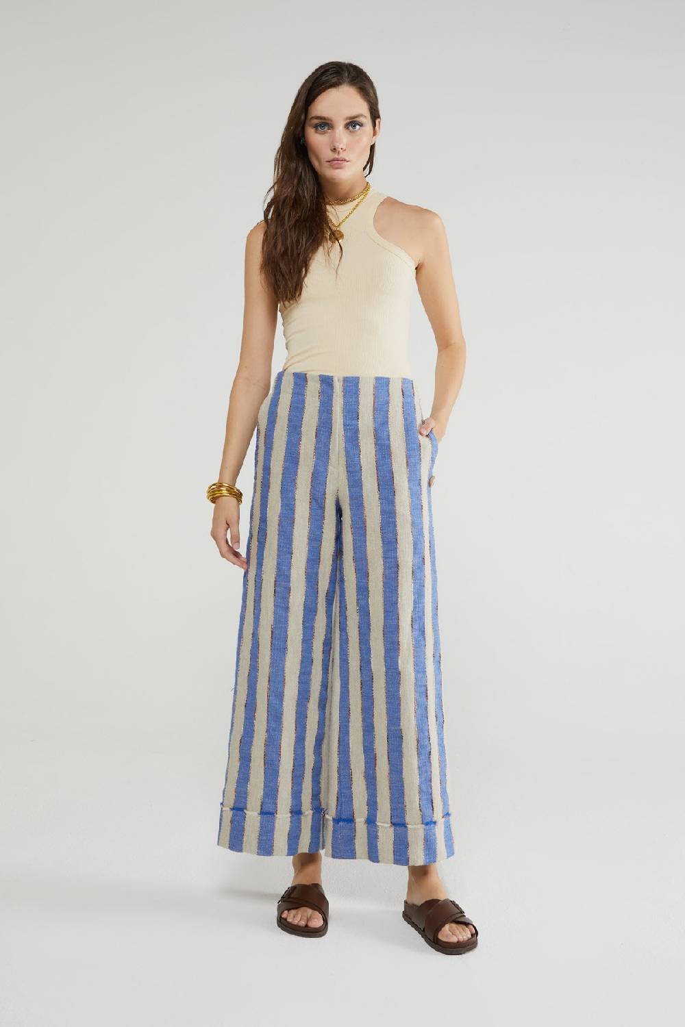 ottod'Ame Linen blend trousers Offerta San Valentino