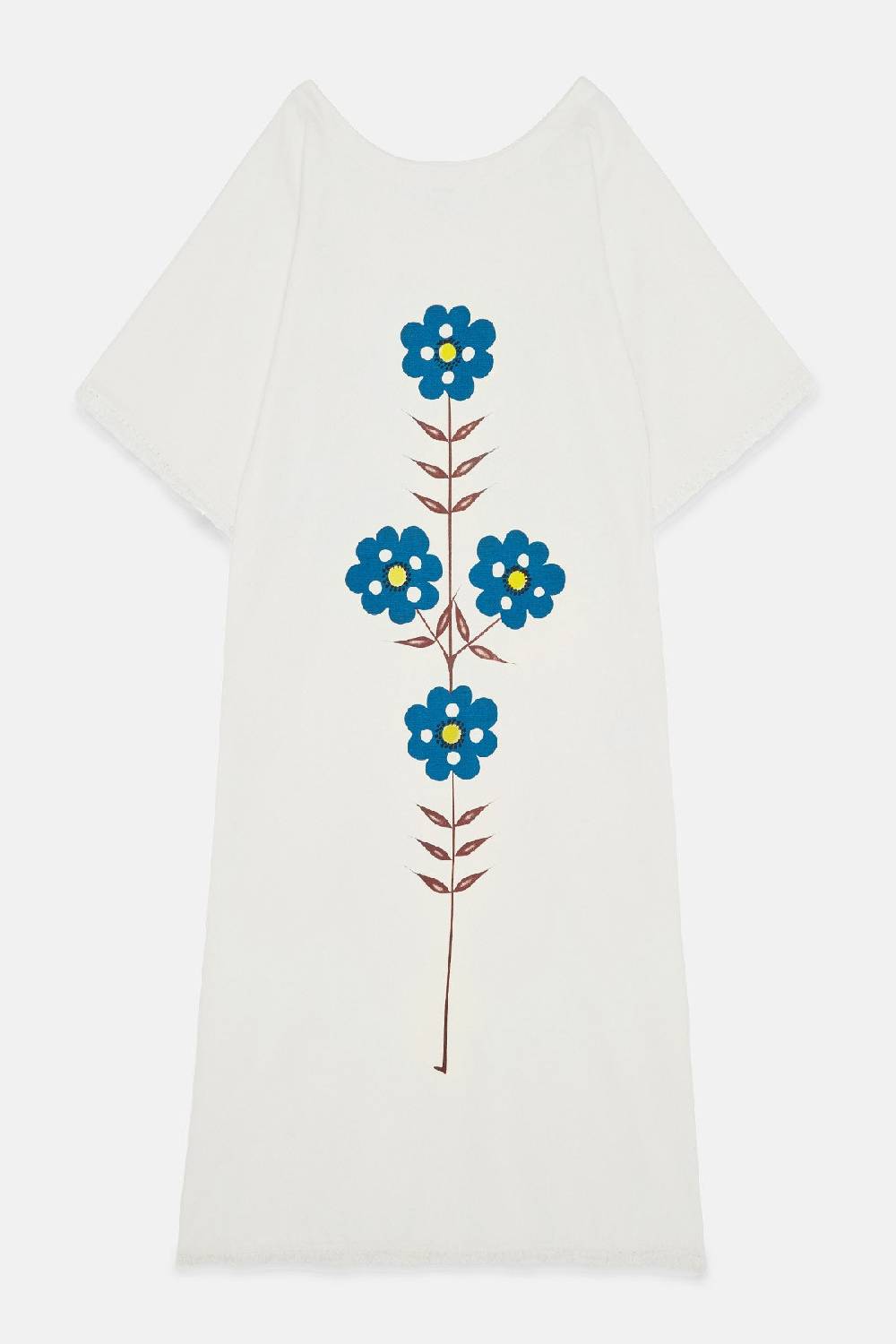 ottod'Ame Cotton kaftan long dress with embroideries Vendita calda