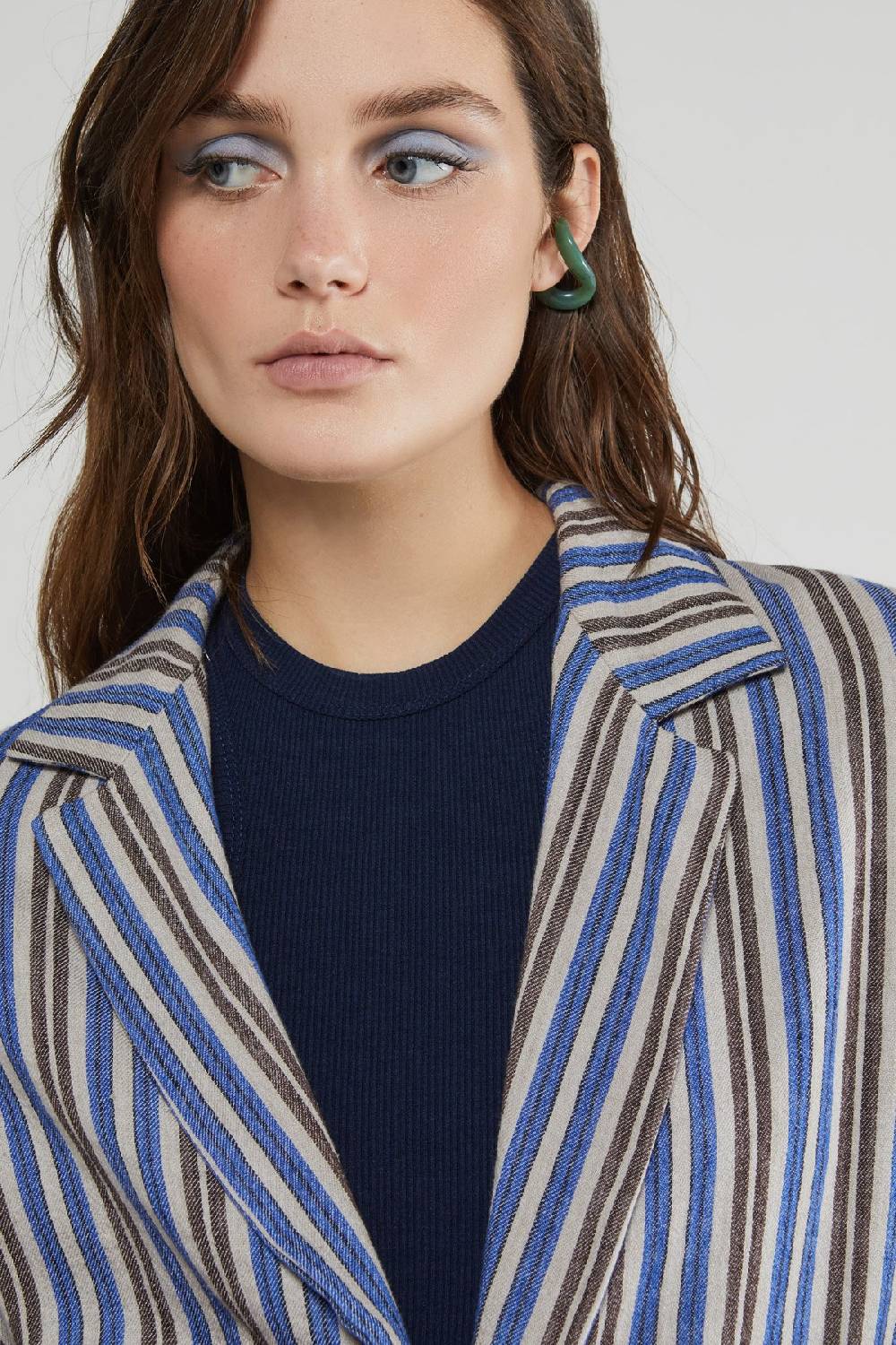 ottod'Ame Linen blend one button jacket Latest fashion