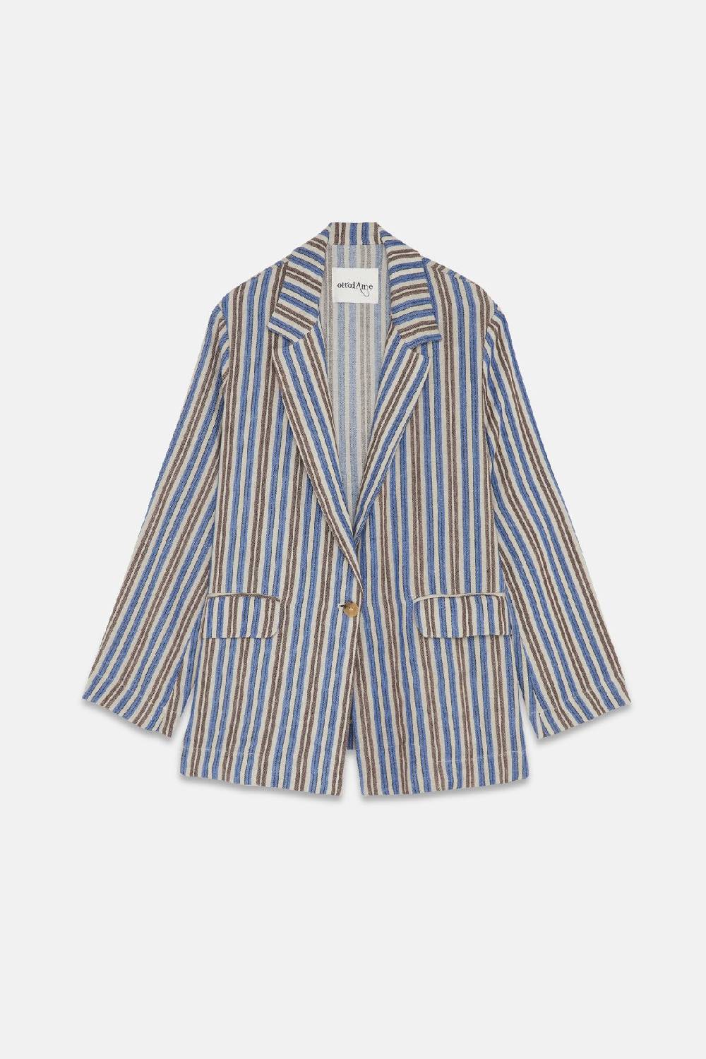 ottod'Ame Linen blend one button jacket Latest fashion