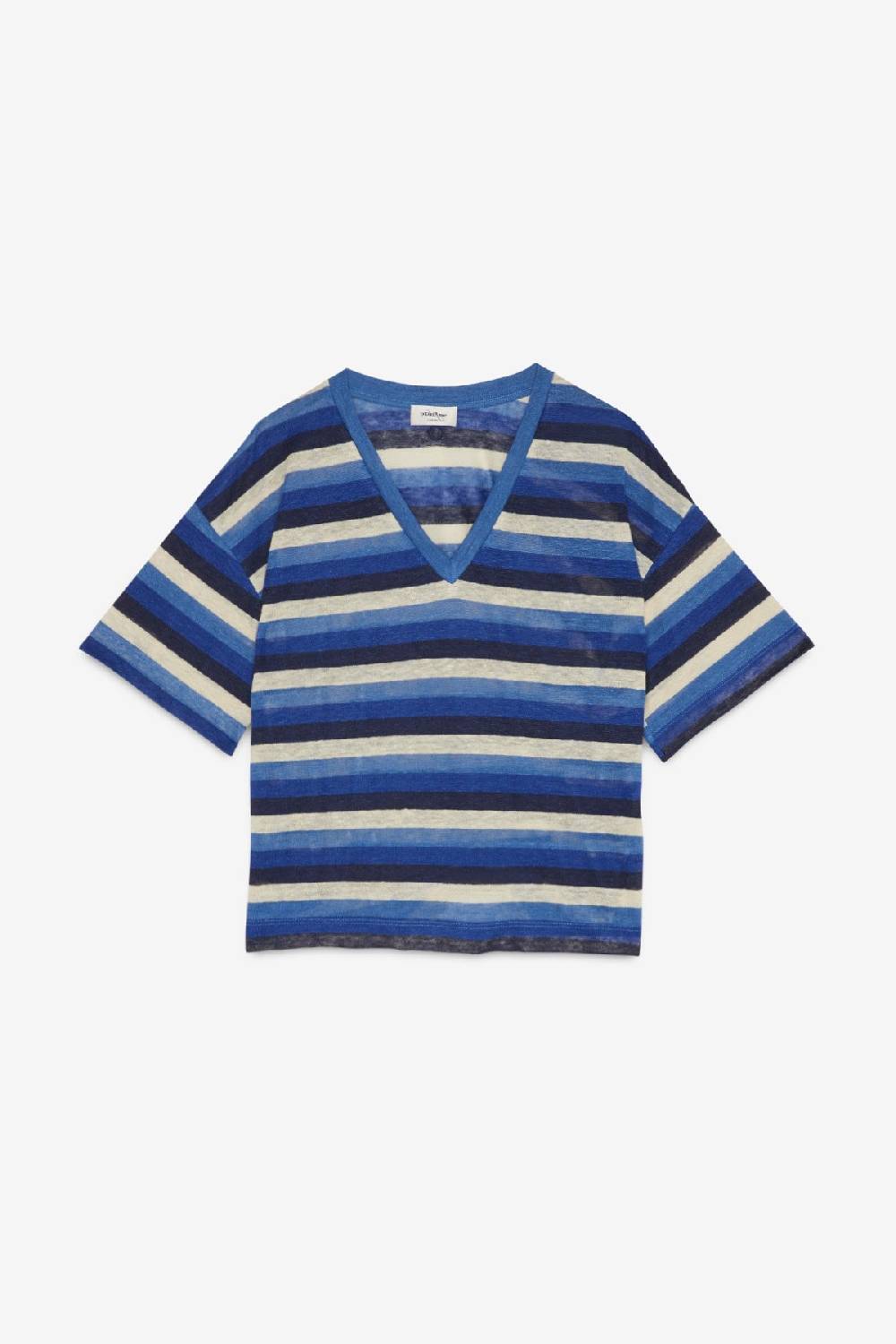 ottod'Ame Linen sweater with V neckline Grandi sconti