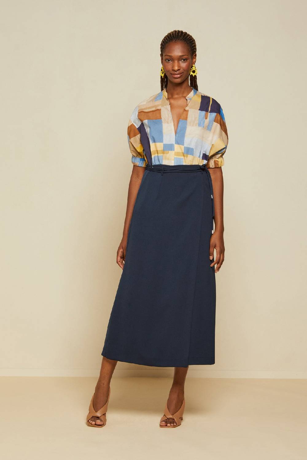 ottod'Ame Skirt with lace at the waist Nuovi prodotti