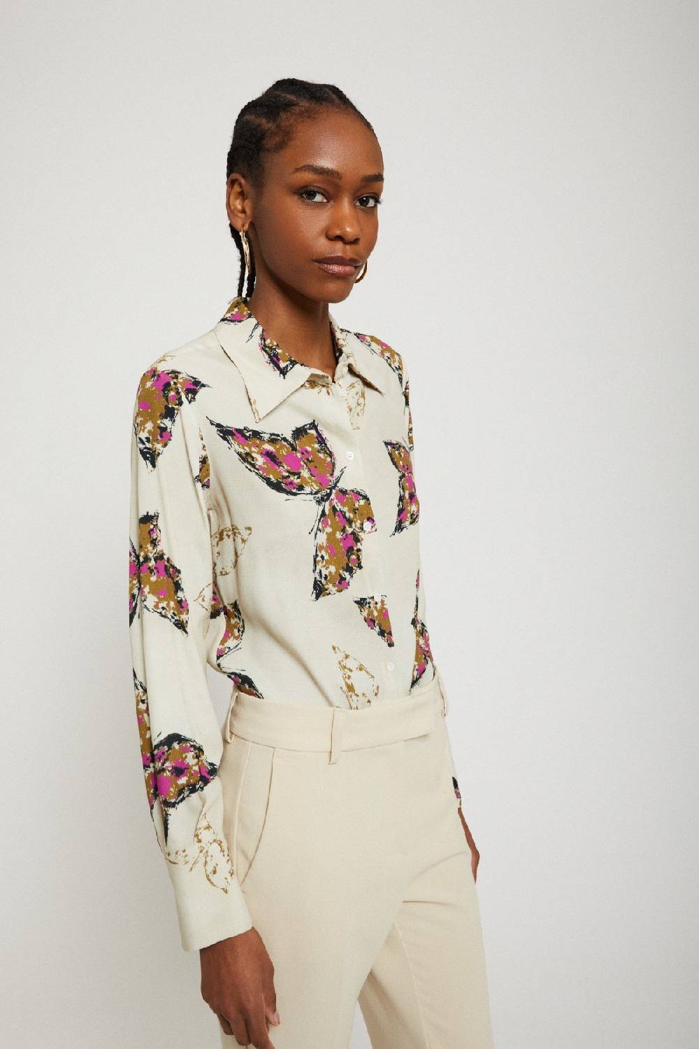 ottod'Ame Printed viscose shirt Enormi risparmi