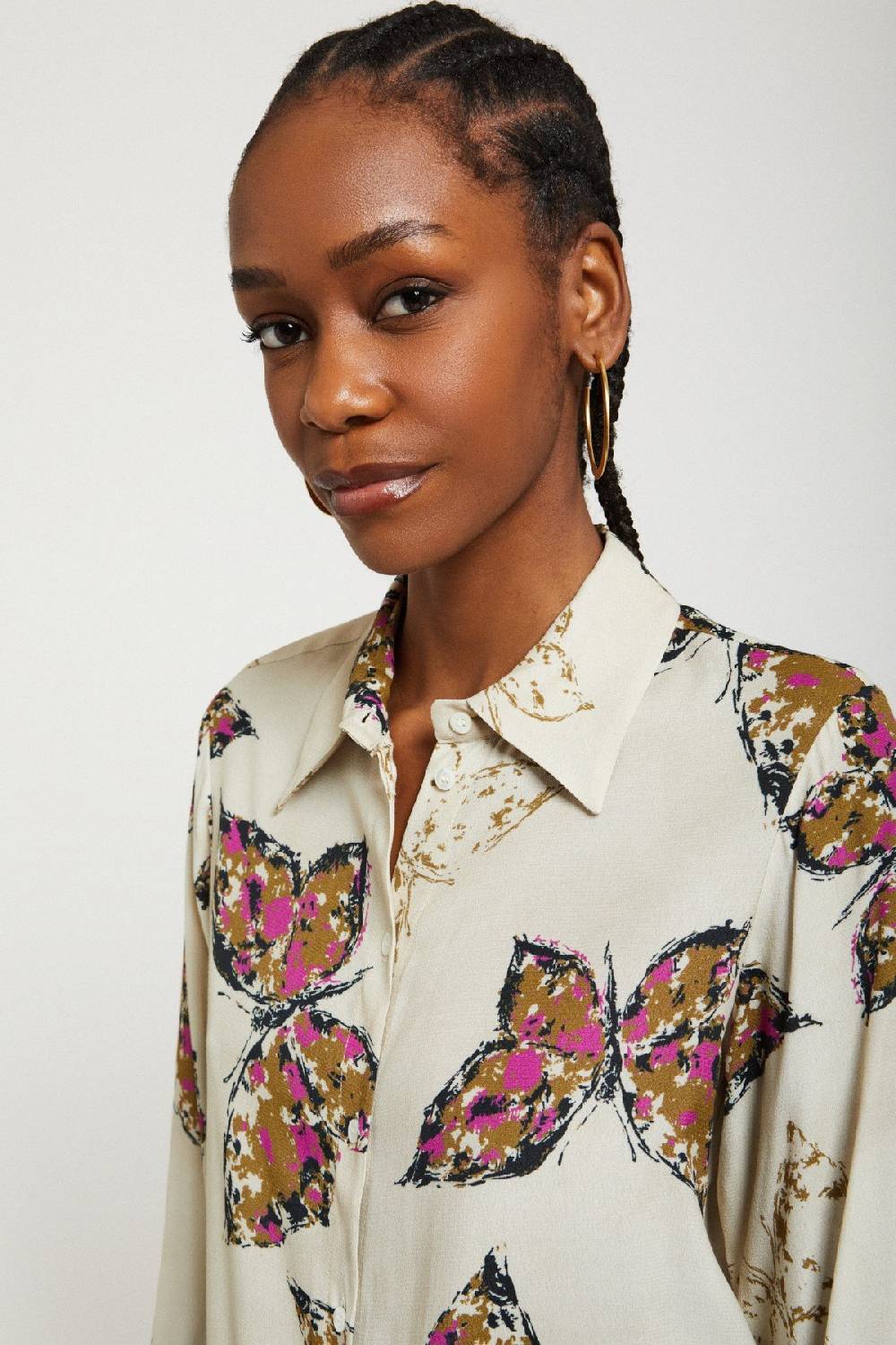 ottod'Ame Printed viscose shirt Enormi risparmi