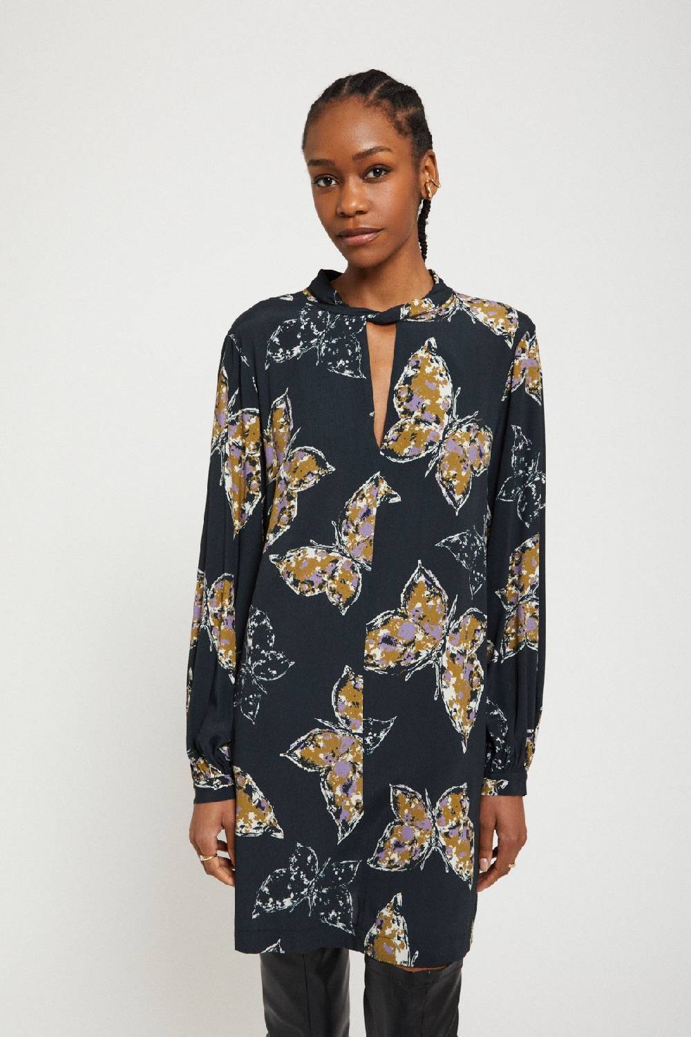 ottod'Ame Printed viscose short dress Sconti VIP