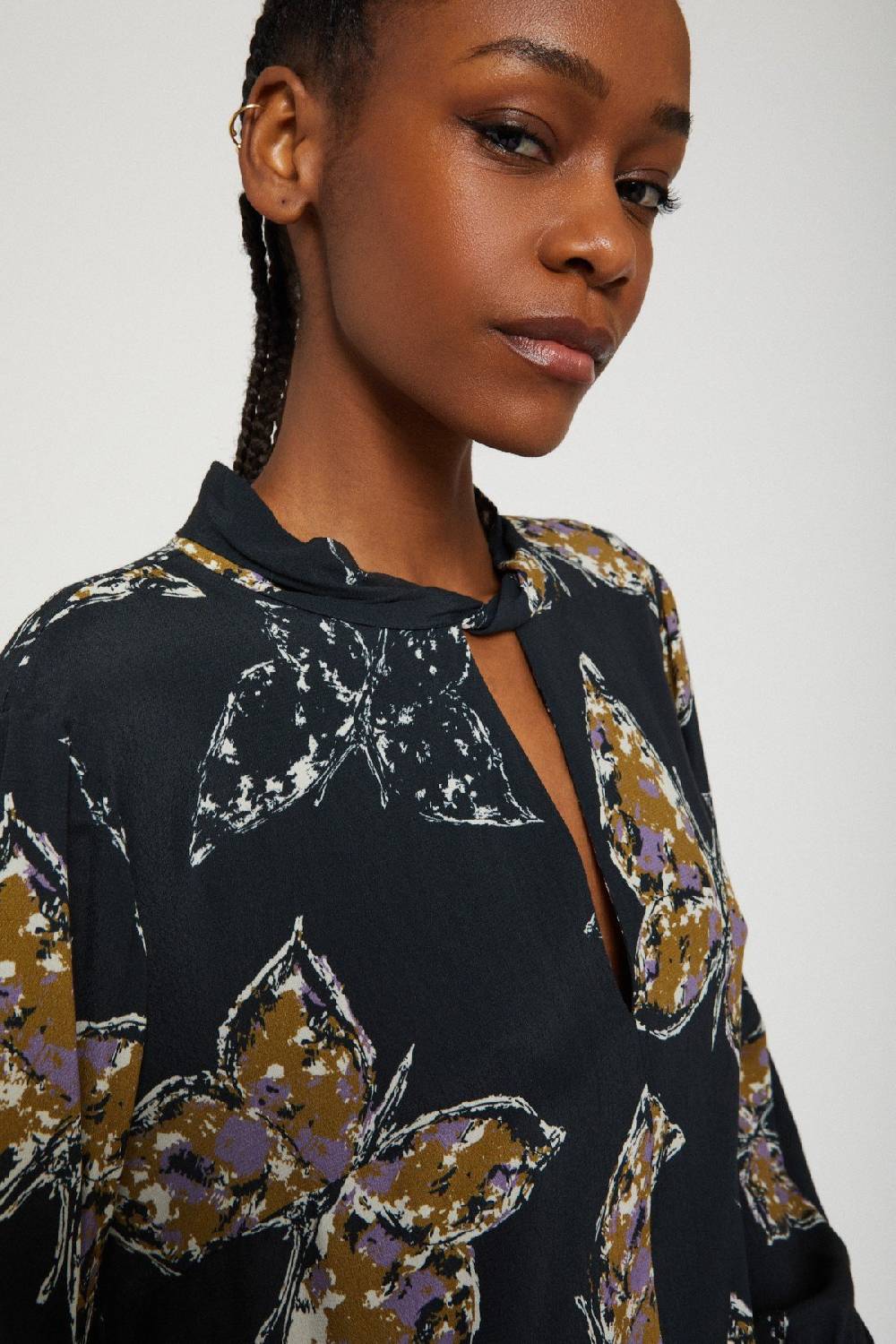 ottod'Ame Printed viscose short dress Sconti VIP