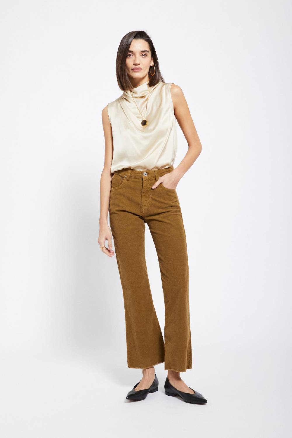 ottod'Ame Velvet anlke lenght trousers Super Saving Price