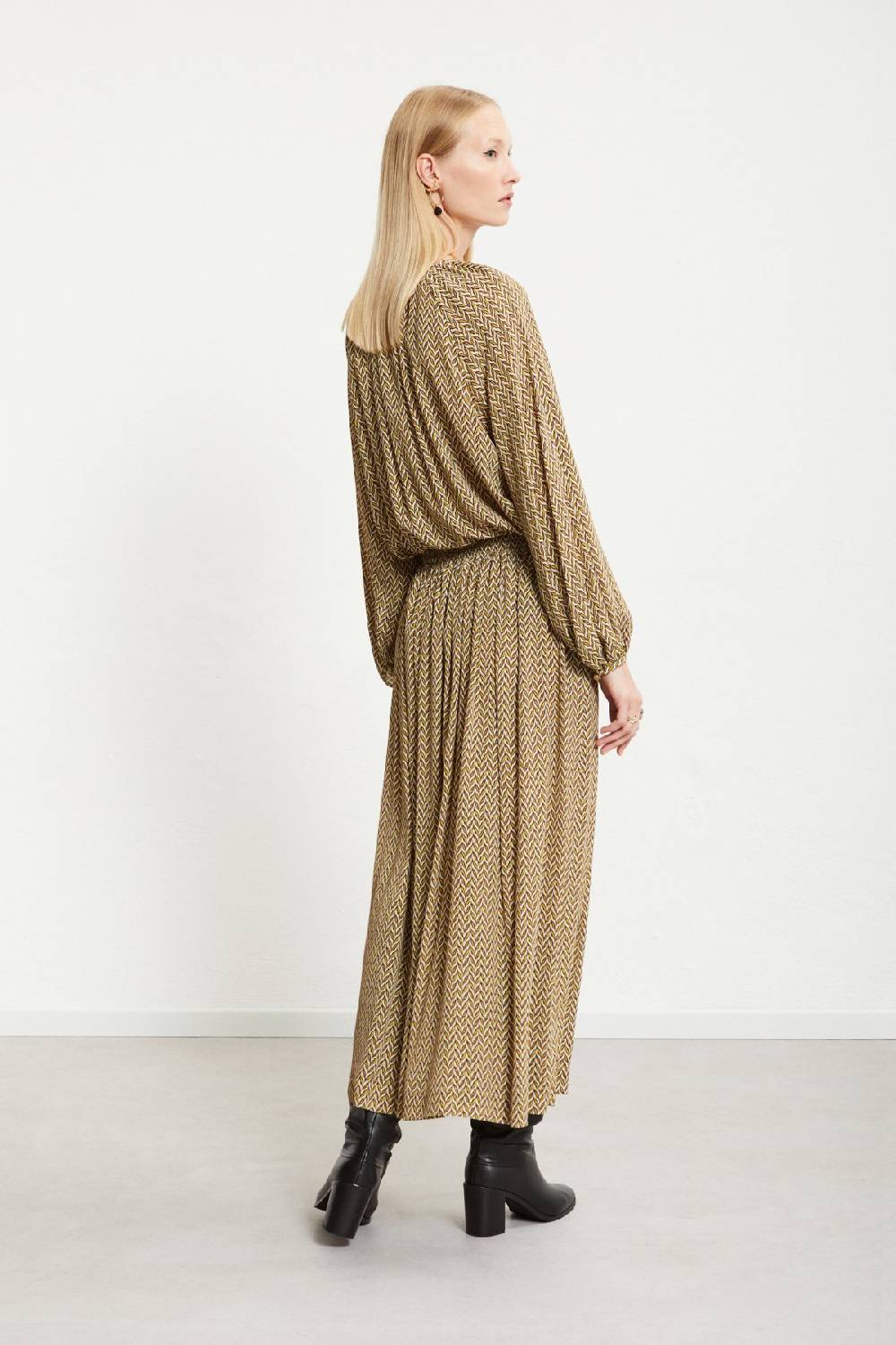 ottod'Ame Viscose long skirt with drawstring Ultimi tre giorni