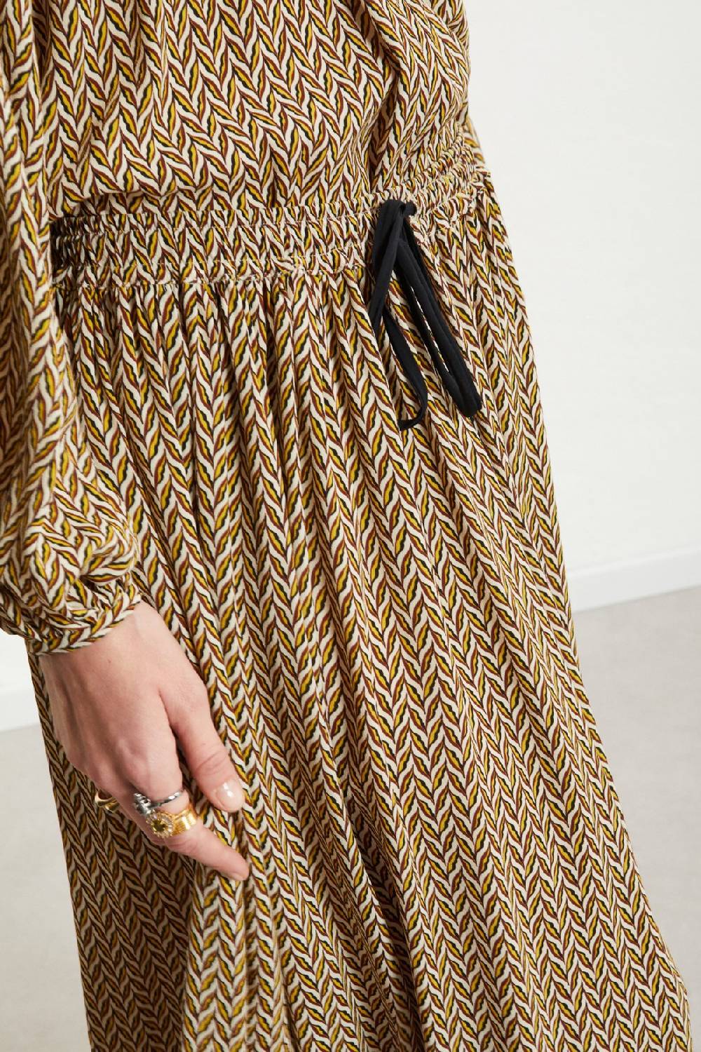 ottod'Ame Viscose long skirt with drawstring Ultimi tre giorni