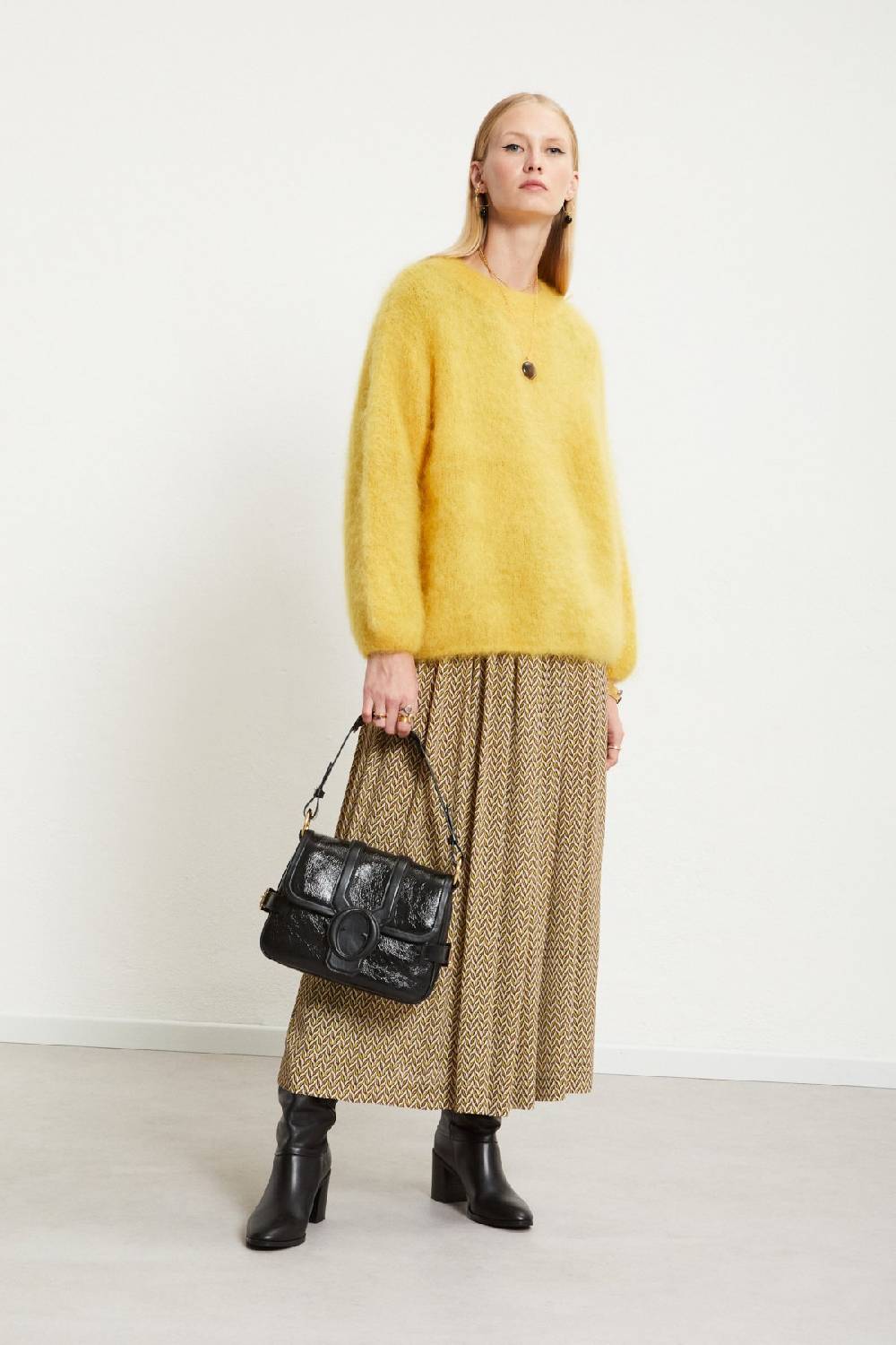 ottod'Ame Viscose long skirt with drawstring Ultimi tre giorni