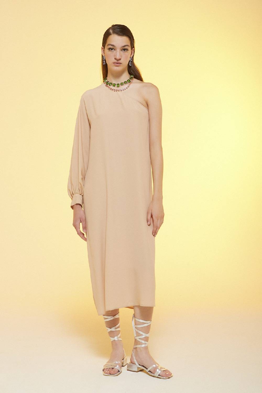 ottod'Ame Silk blend fluid dress