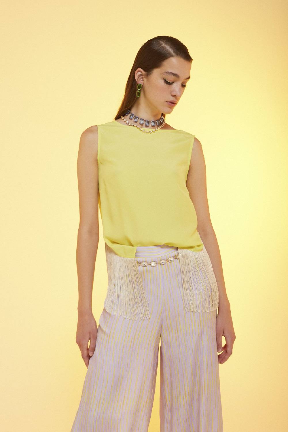 ottod'Ame Silk blend top Fino al 55% di sconto