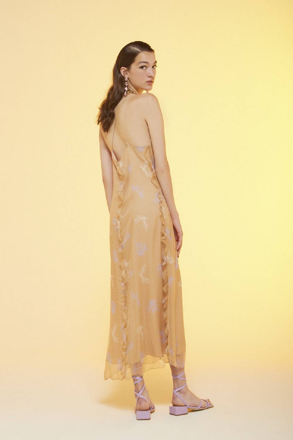 ottod'Ame Silk long dress Officina