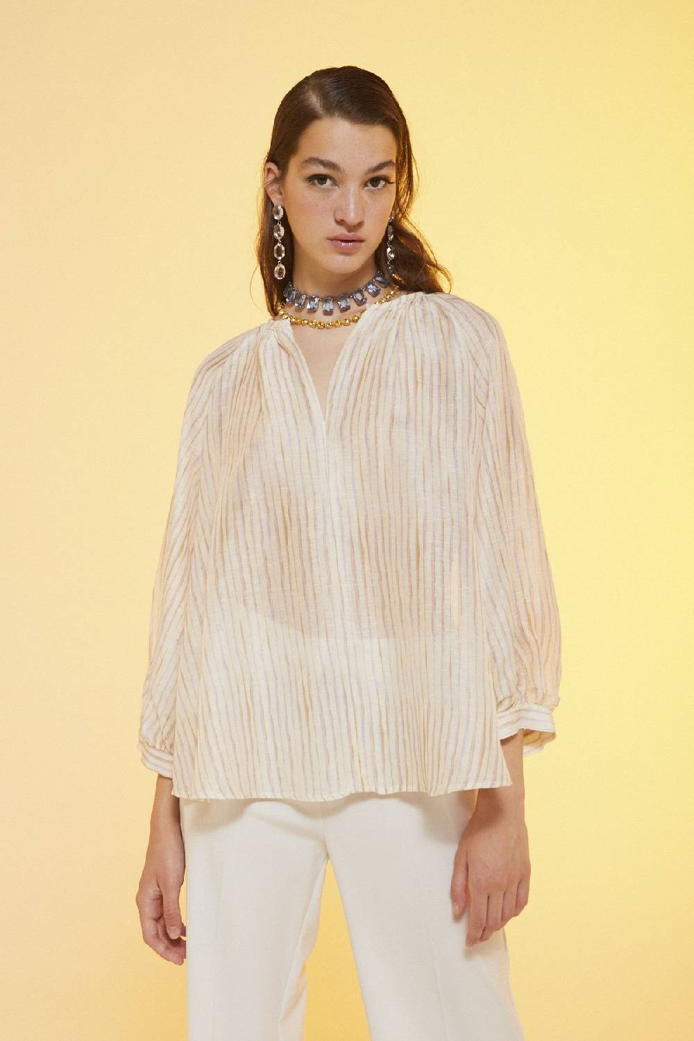 ottod'Ame Linen blend shirt In vendita