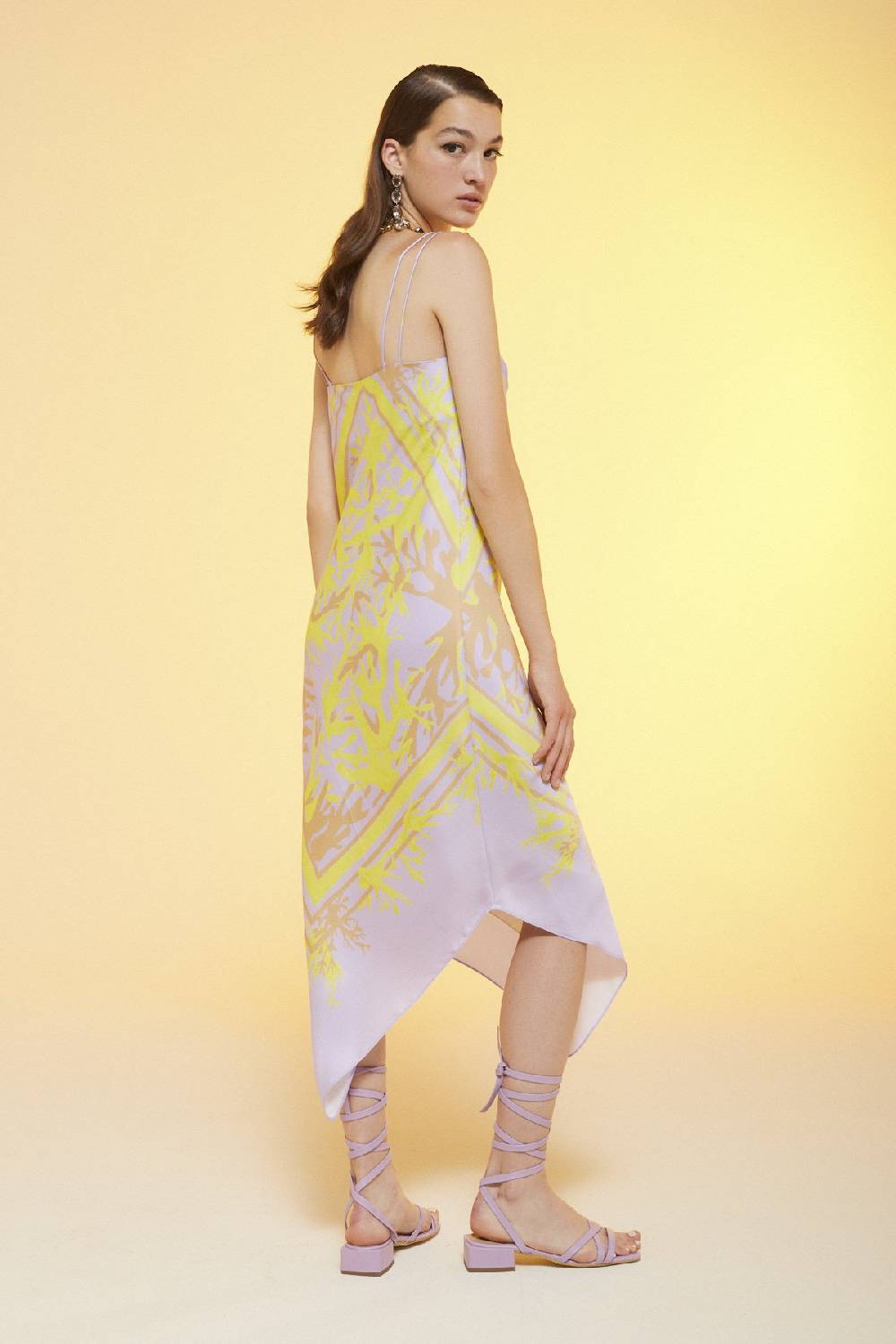 ottod'Ame Printed viscose sarong dress 50% di sconto per tempo limitato