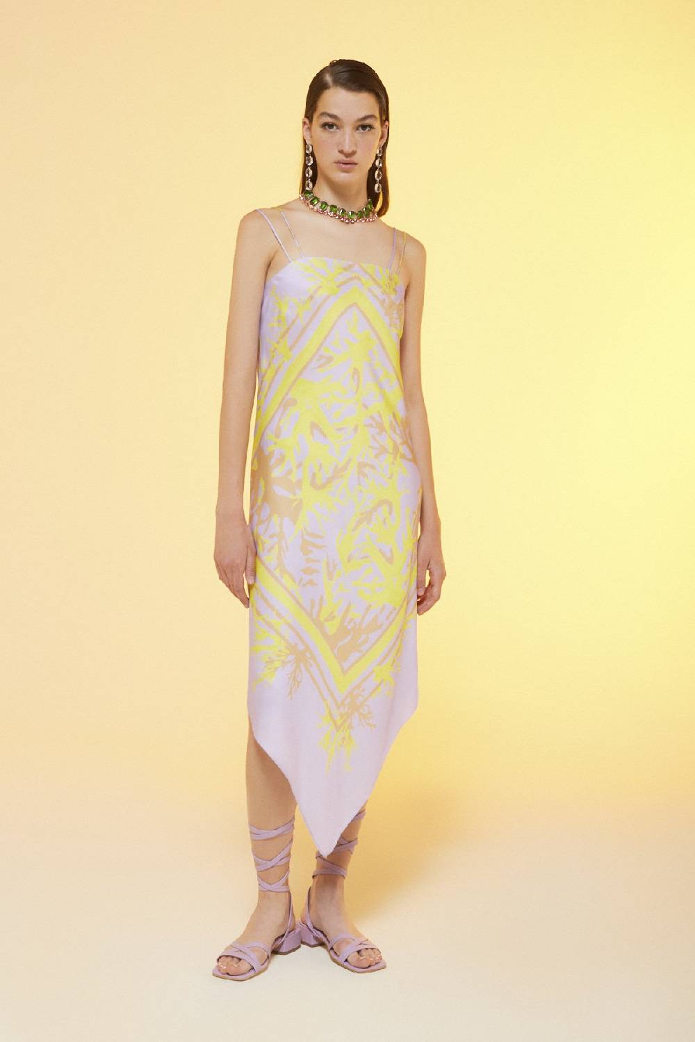 ottod'Ame Printed viscose sarong dress 50% di sconto per tempo limitato