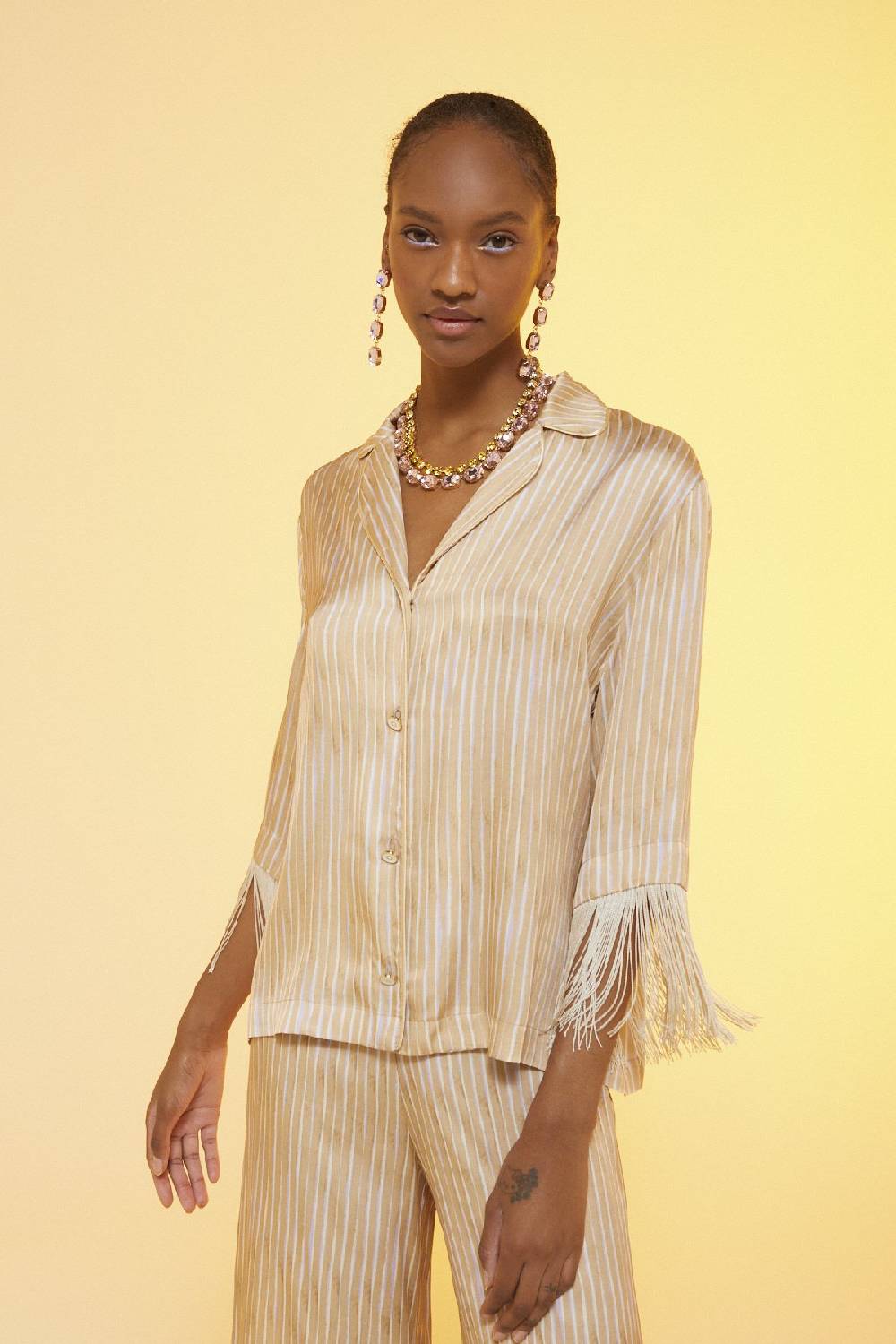 ottod'Ame Printed viscose shirt Italy