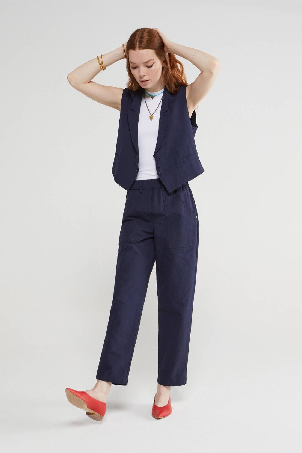ottod'Ame Linen blend trousers