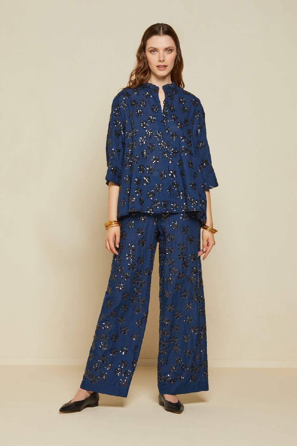 ottod'Ame Trousers with sequins