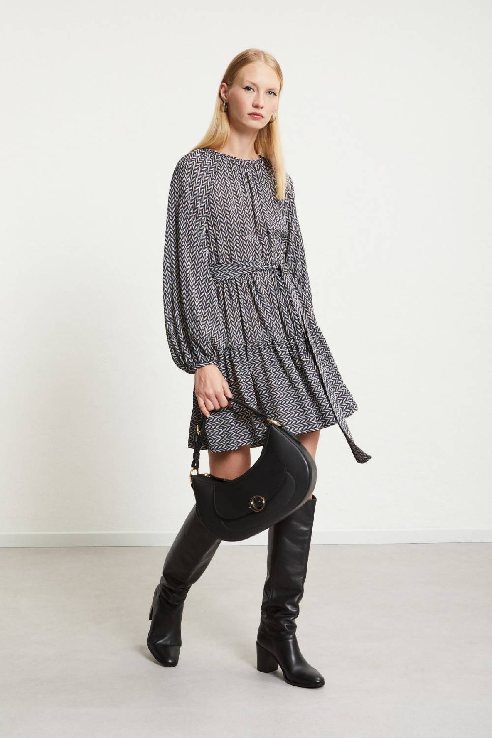 ottod'Ame Viscose short dress with sash