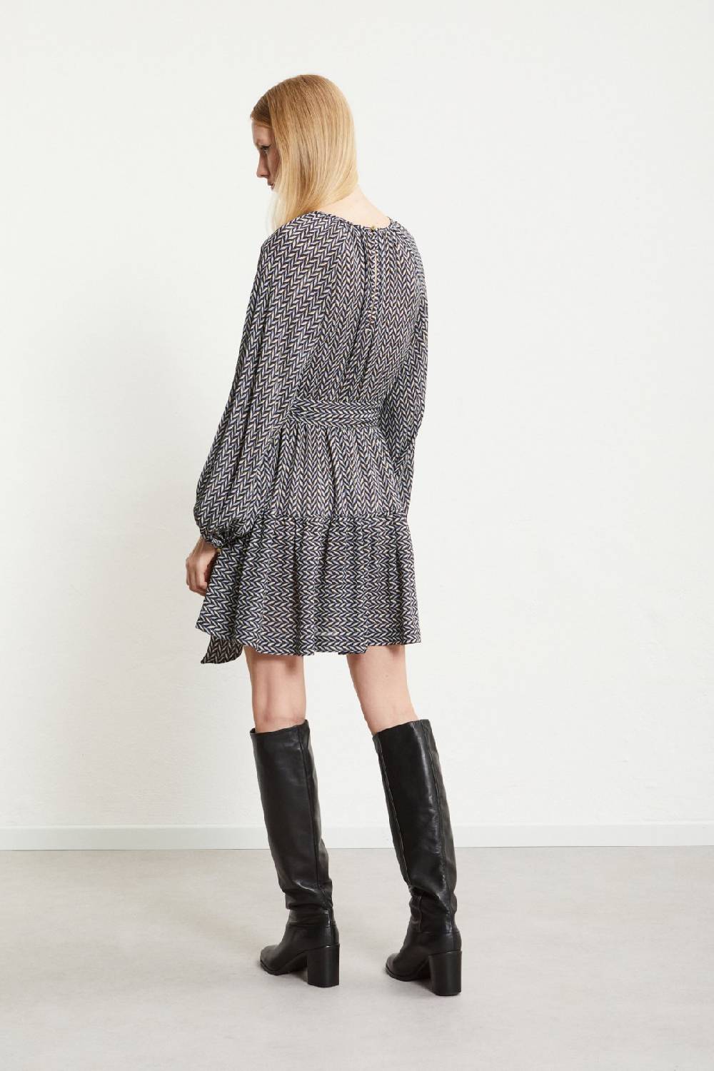 ottod'Ame Viscose short dress with sash Convenienza