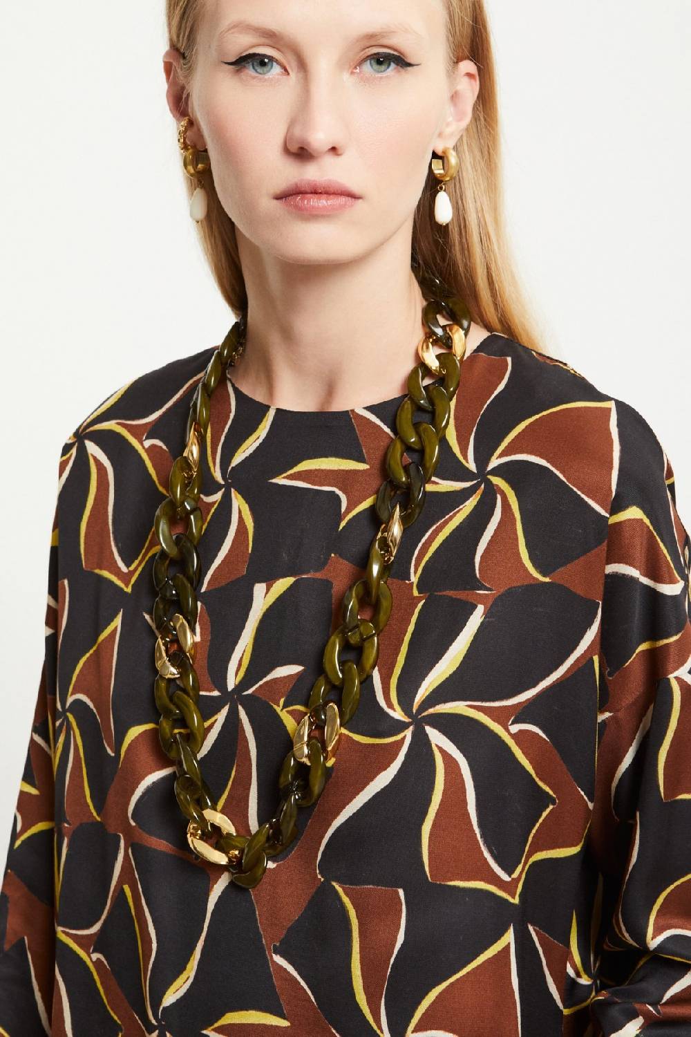 ottod'Ame Viscose blouse with long sleeves Presa