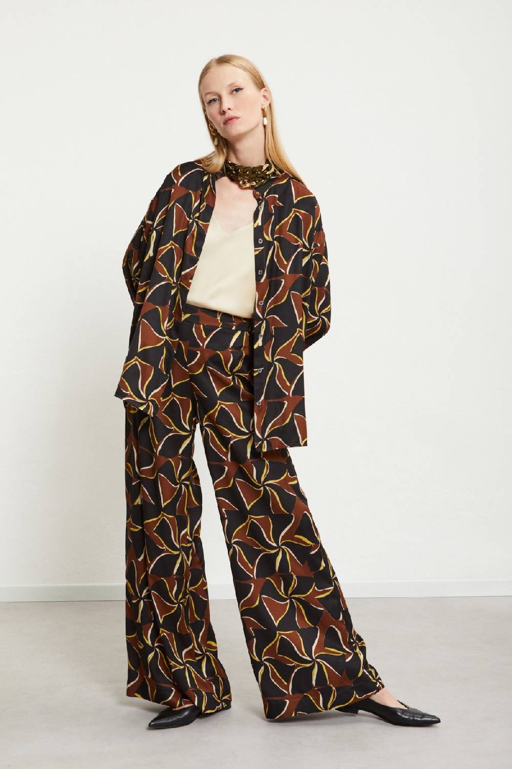 ottod'Ame Viscose palazzo trousers