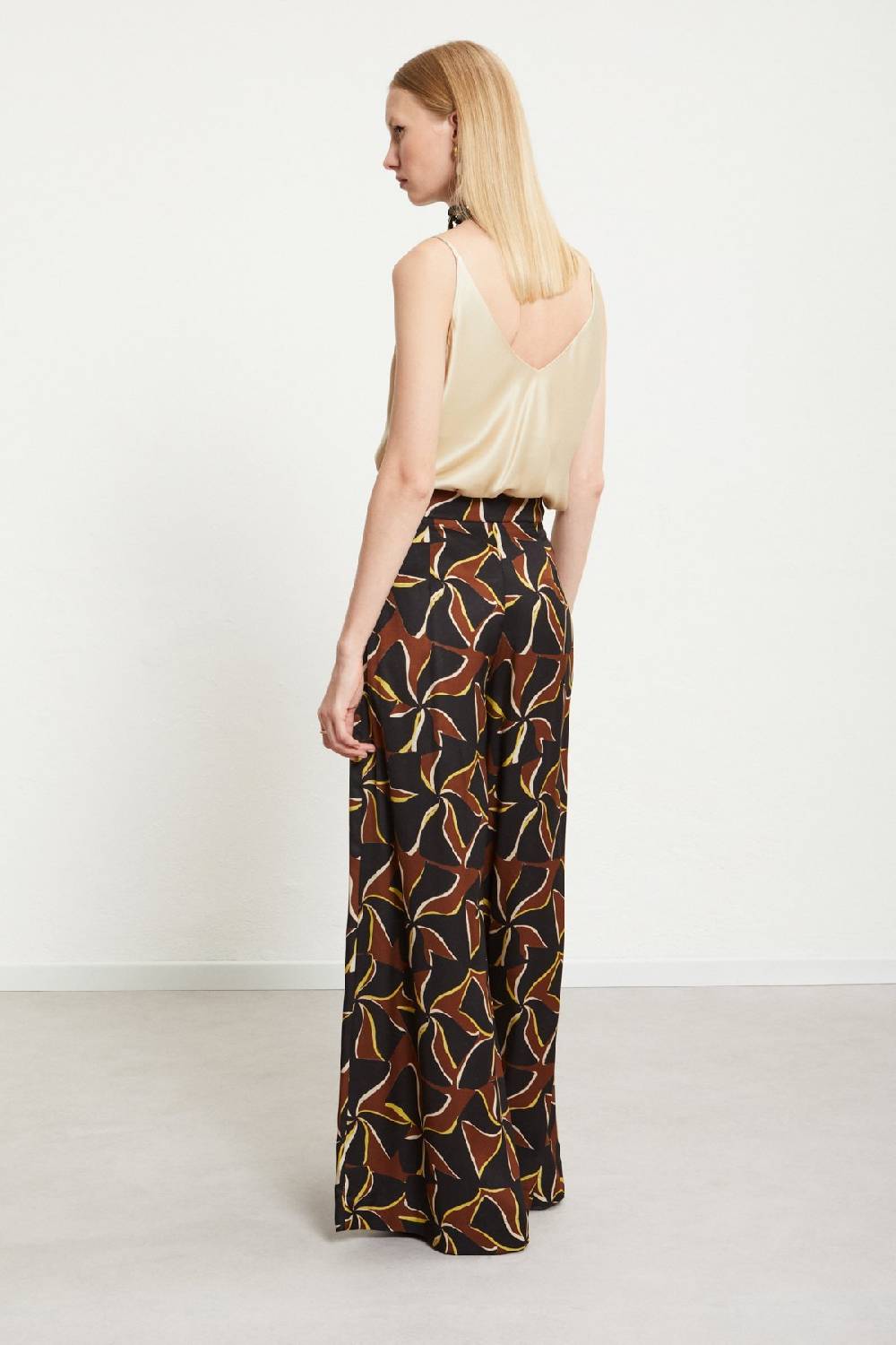 ottod'Ame Viscose palazzo trousers Sconto