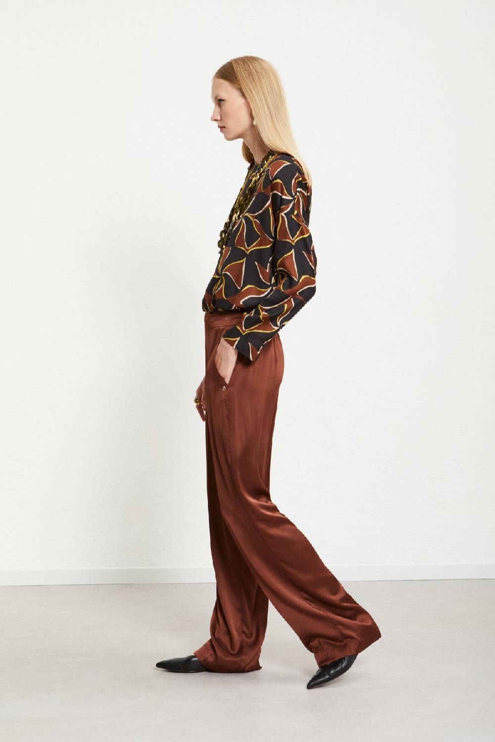 ottod'Ame Viscose palazzo trousers Offerta