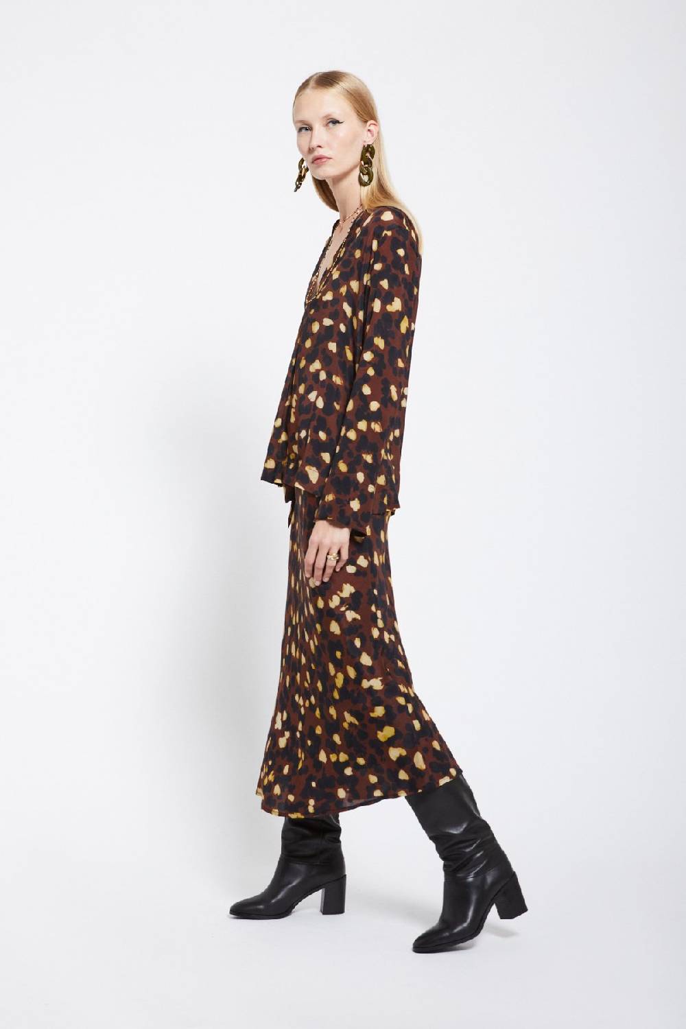 ottod'Ame Viscose long skirt