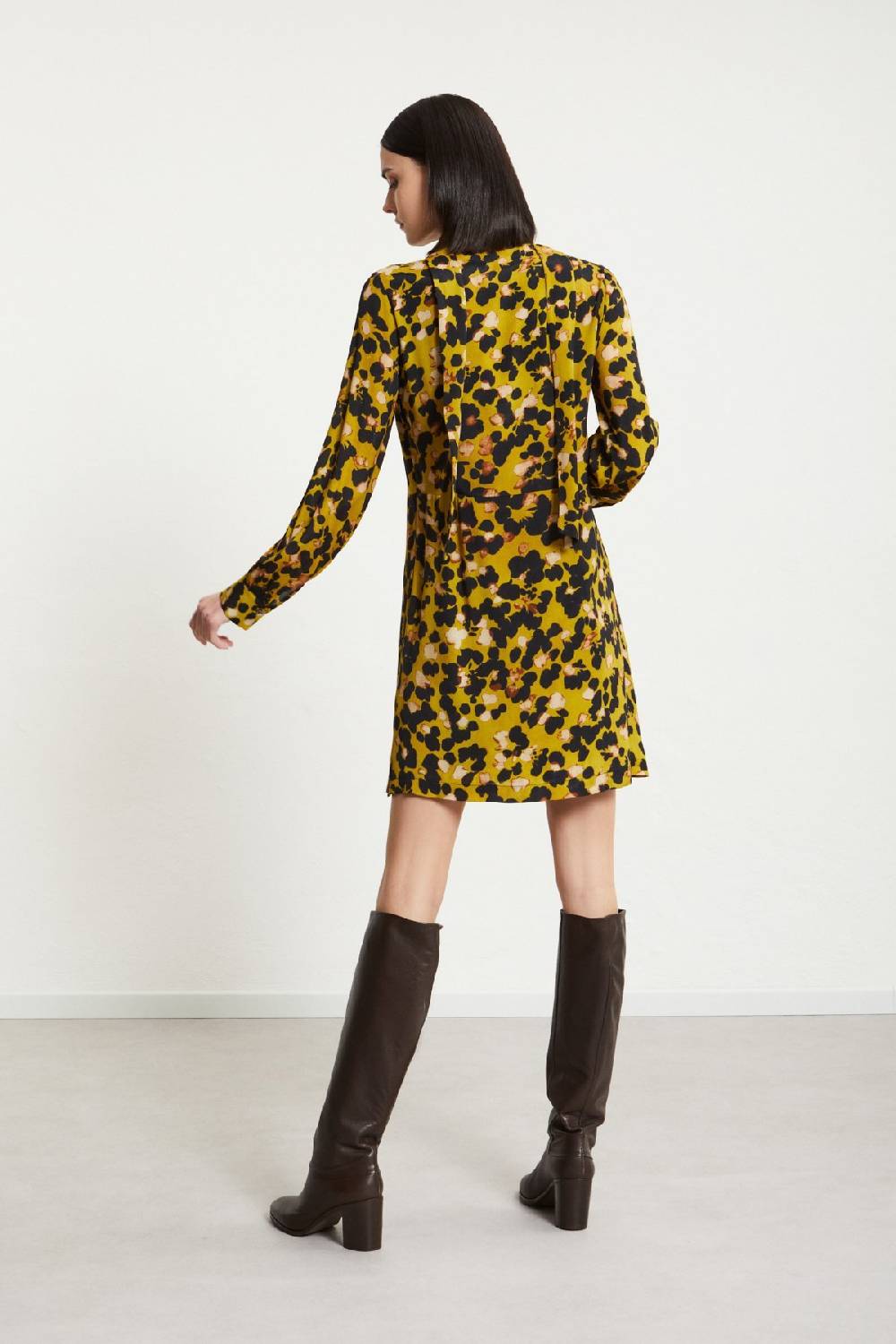 ottod'Ame Viscose short dress with scarf neck Saldi