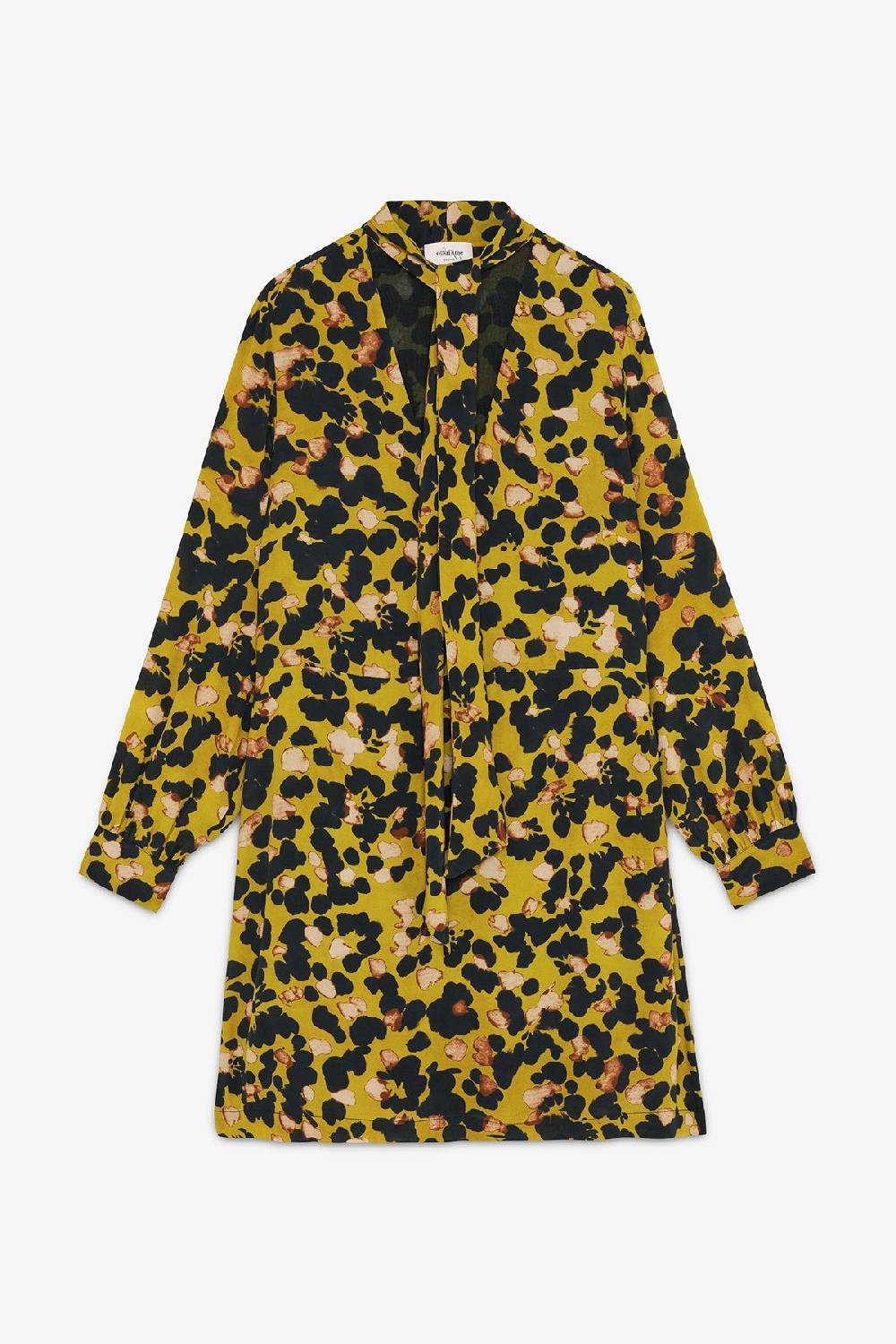 ottod'Ame Viscose short dress with scarf neck Saldi