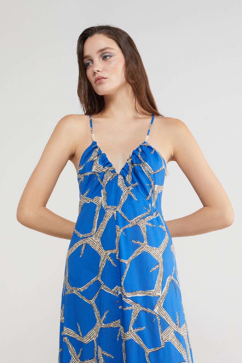 ottod'Ame Printed cotton long dress Vendite Flash