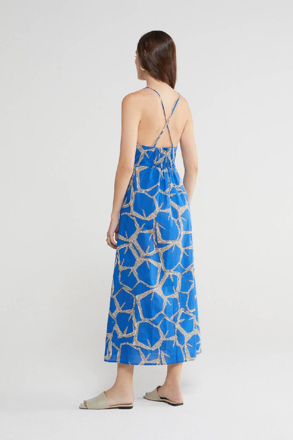 ottod'Ame Printed cotton long dress Vendite Flash