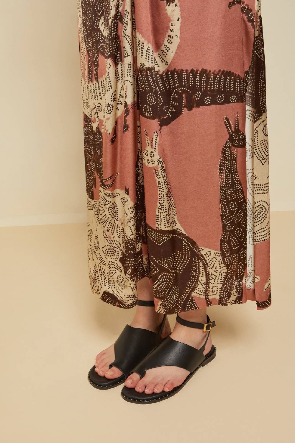 ottod'Ame Viscose long dress with criss-cross In Saldo