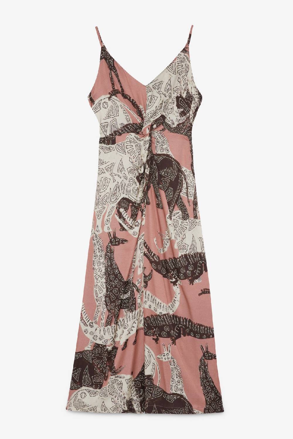 ottod'Ame Viscose long dress with criss-cross In Saldo