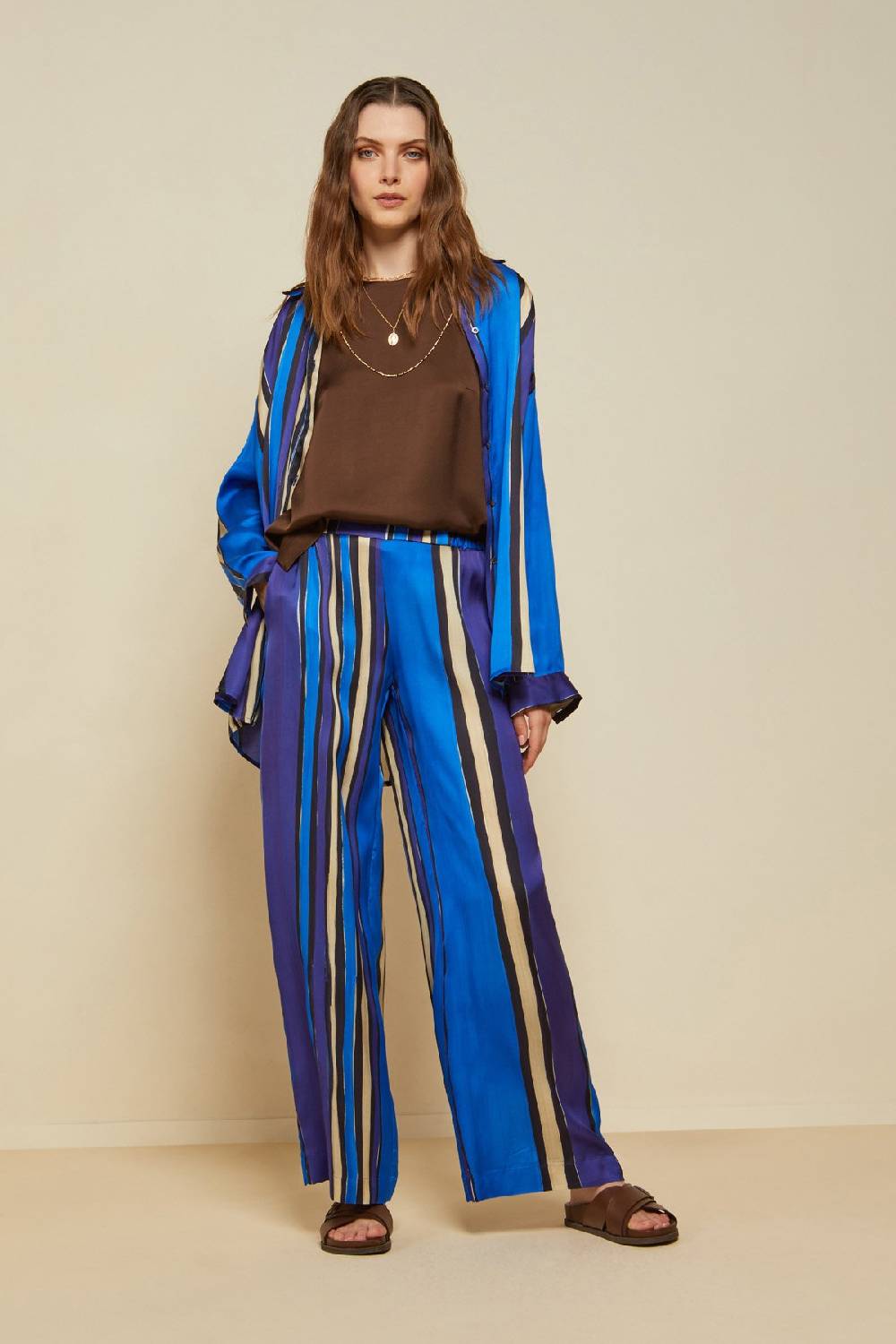 ottod'Ame Viscose palazzo trousers