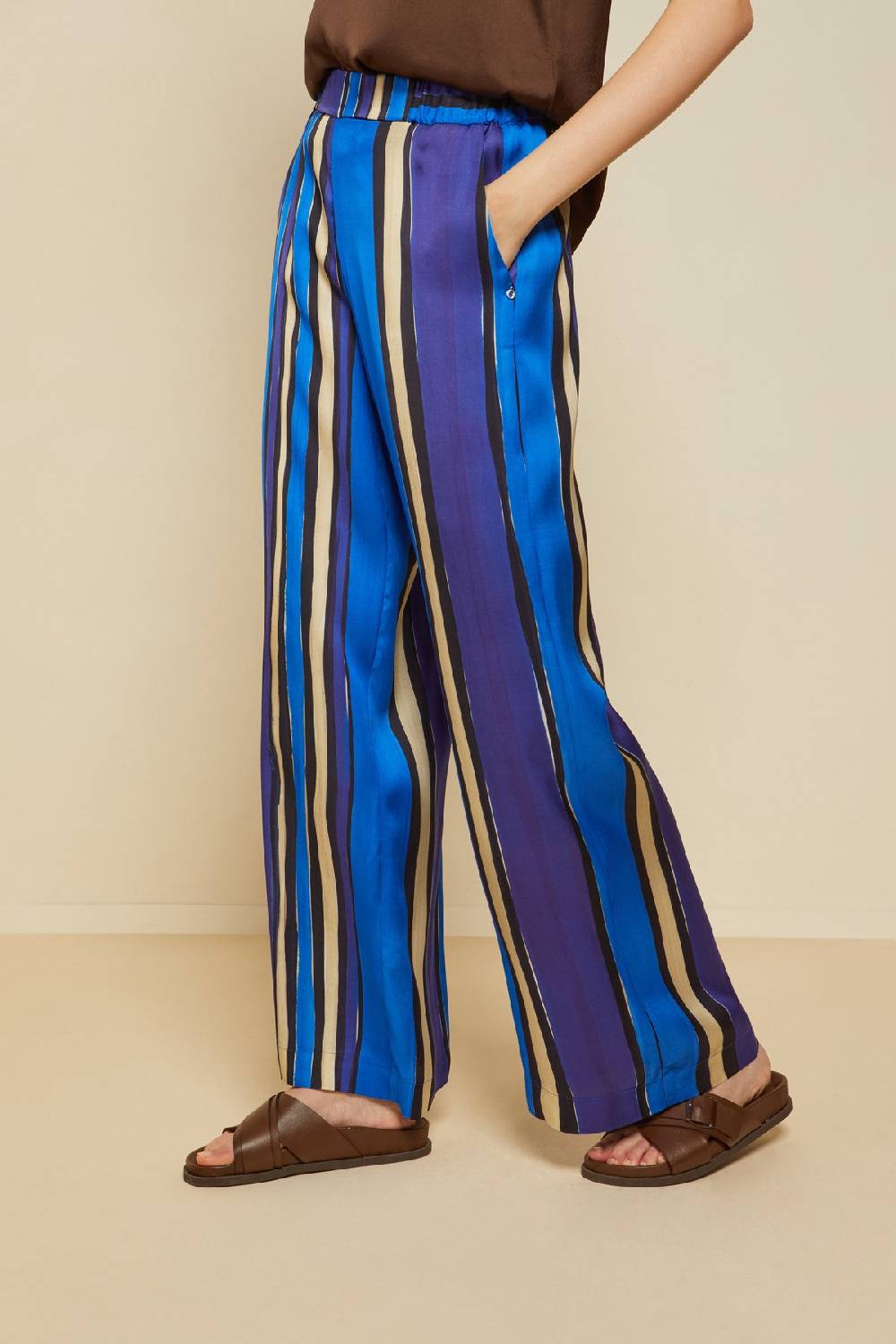 ottod'Ame Viscose palazzo trousers Moda