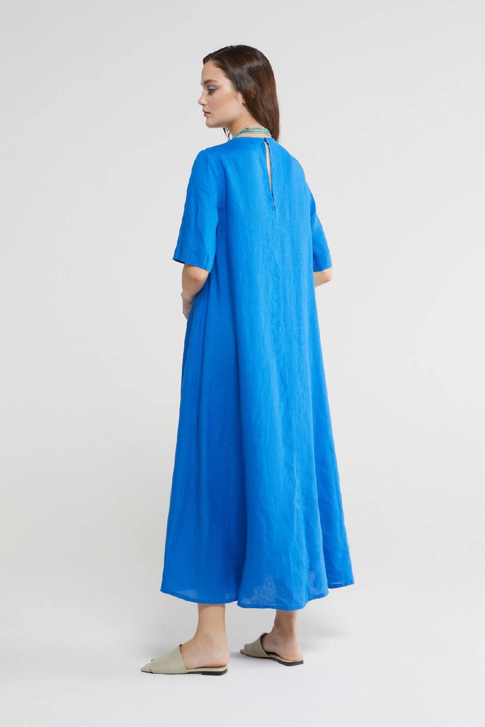 ottod'Ame Linen long dress Negozio online di fabbrica