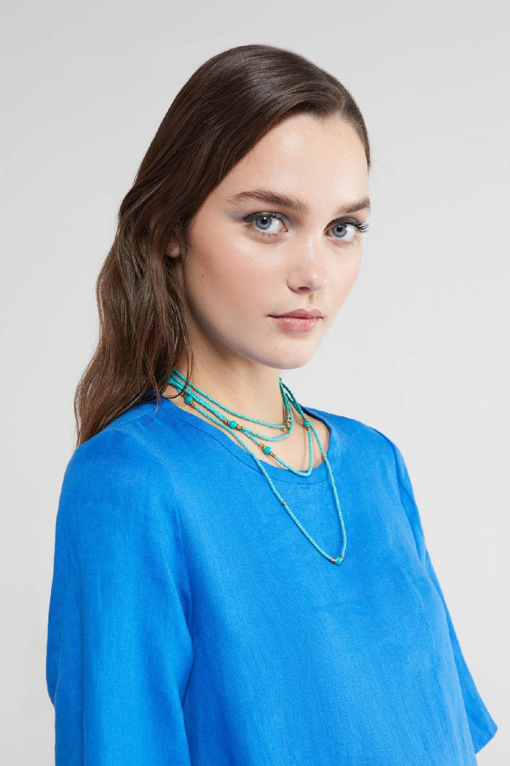 ottod'Ame Linen long dress Negozio online di fabbrica